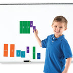 Dubbelzijdige magnetische demonstratie Rainbow Fraction® Squares