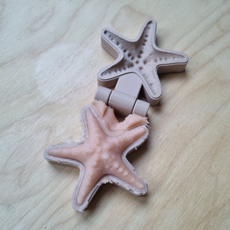 Klei en zand mal zeester