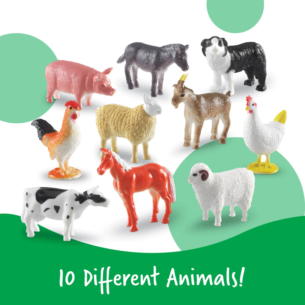 Farm Animal Counters, Set of 60