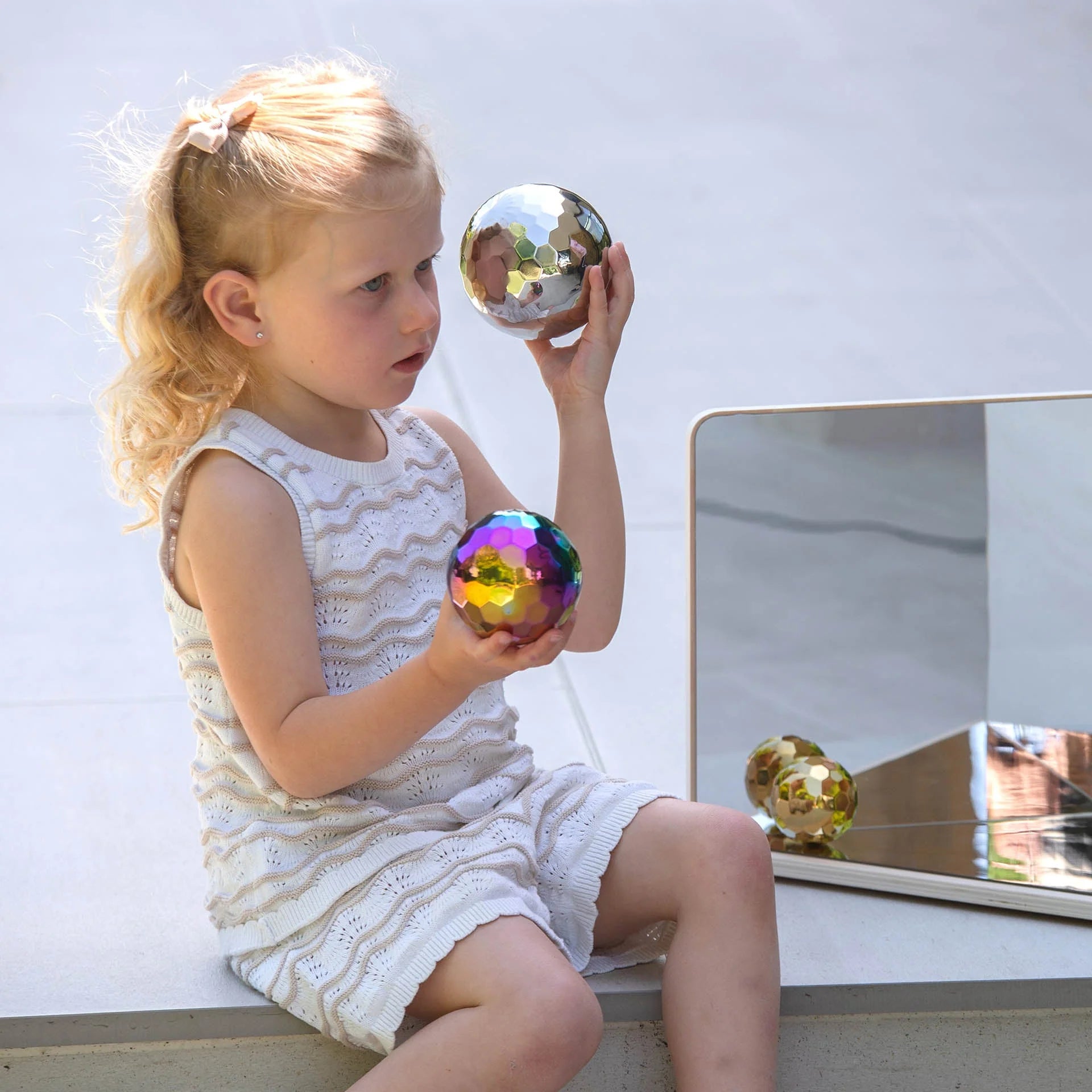 Sensory Steel Mosaic Mystery Balls pk6