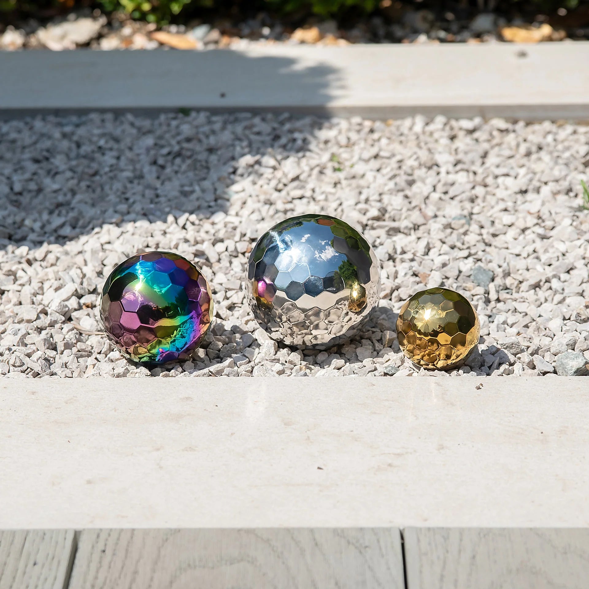 Sensory Steel Mosaic Mystery Balls pk6