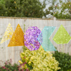 Rainbow Glitter Shapes - Pk21