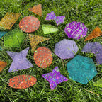 Rainbow Glitter Shapes - Pk21