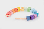 Rainbow Wooden Lacing Shapes - 28 pieces + 1 lace
