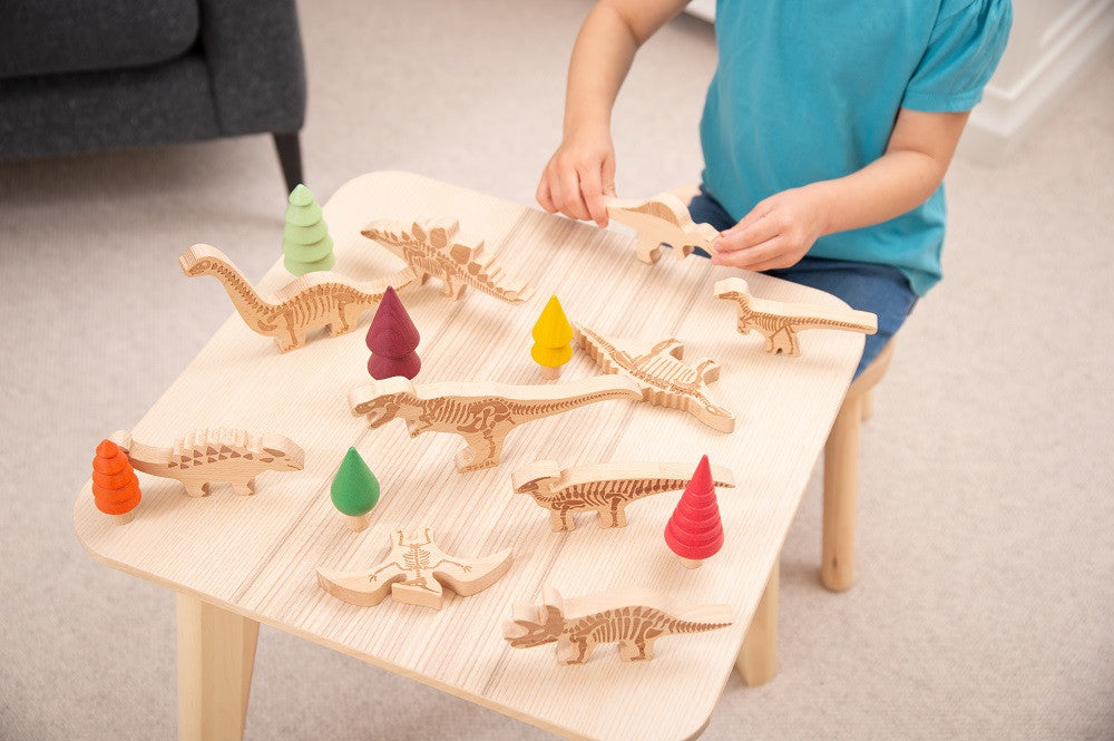 Tickit 10 houten dinosaurussen
