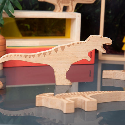 Tickit 10 houten dinosaurussen