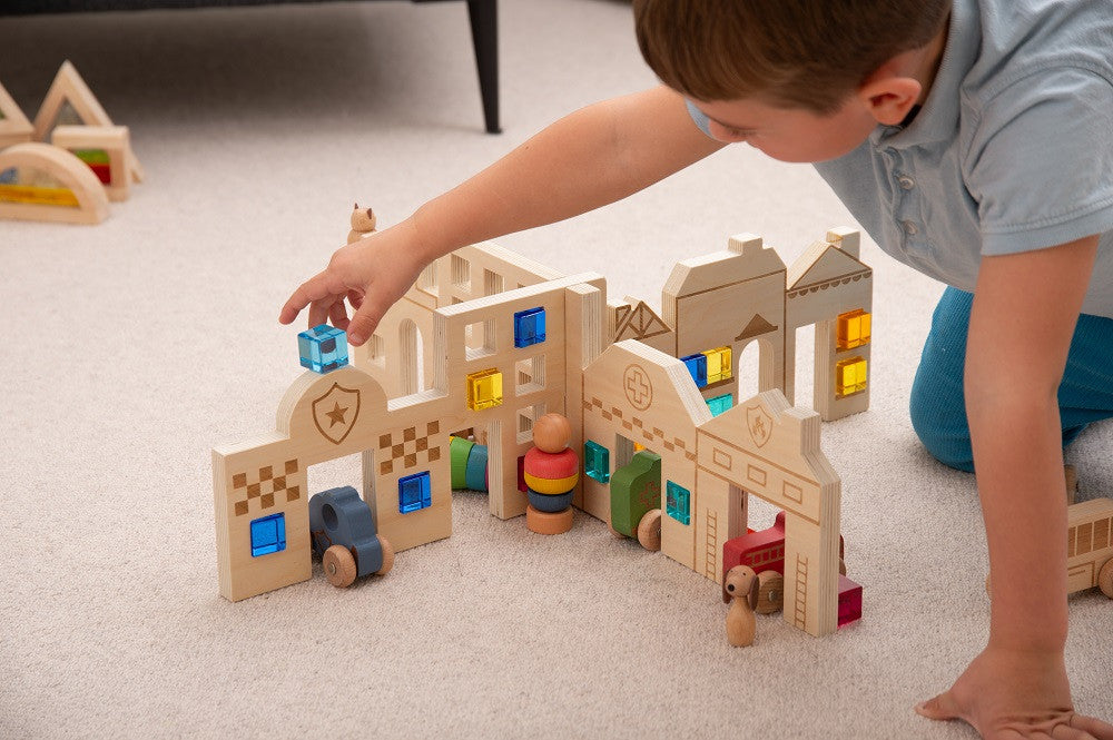 Tickit houten verdelers stad