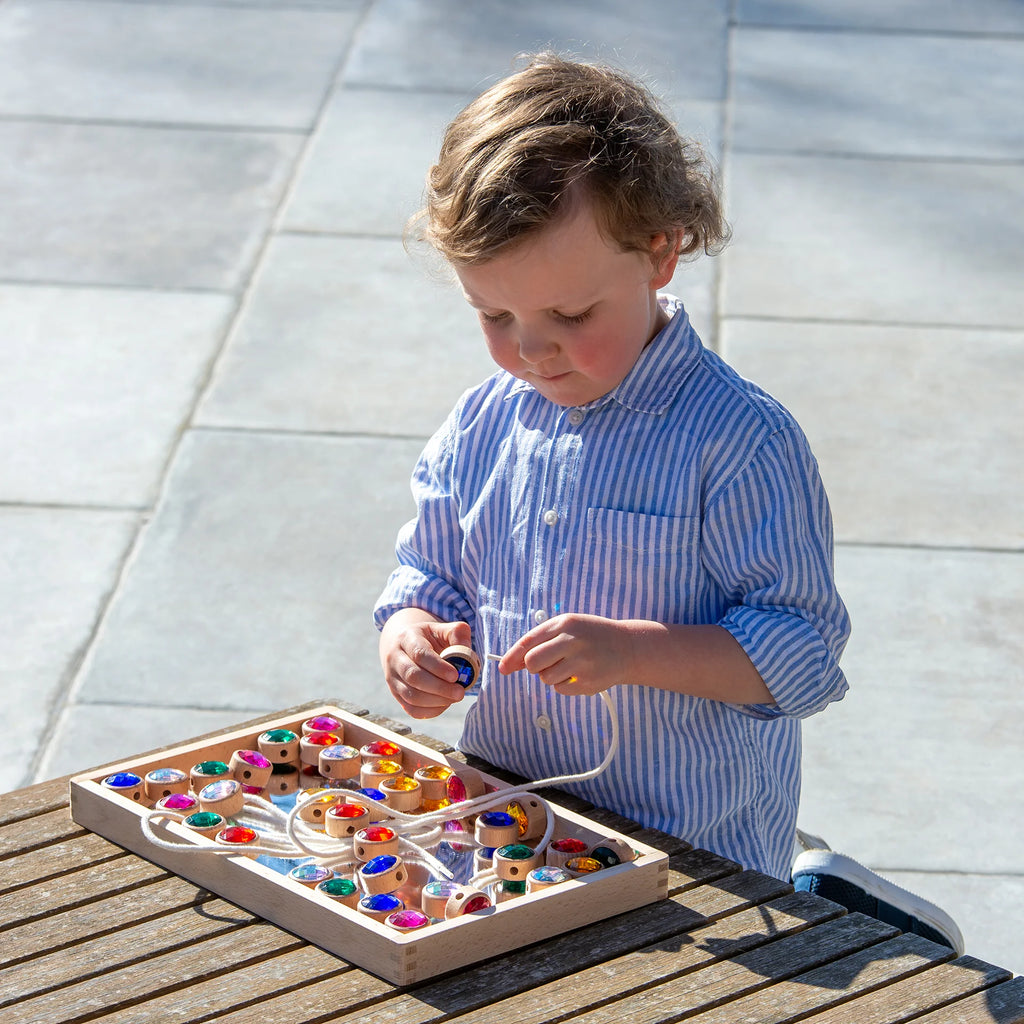 Houten juwelen rijgkralen