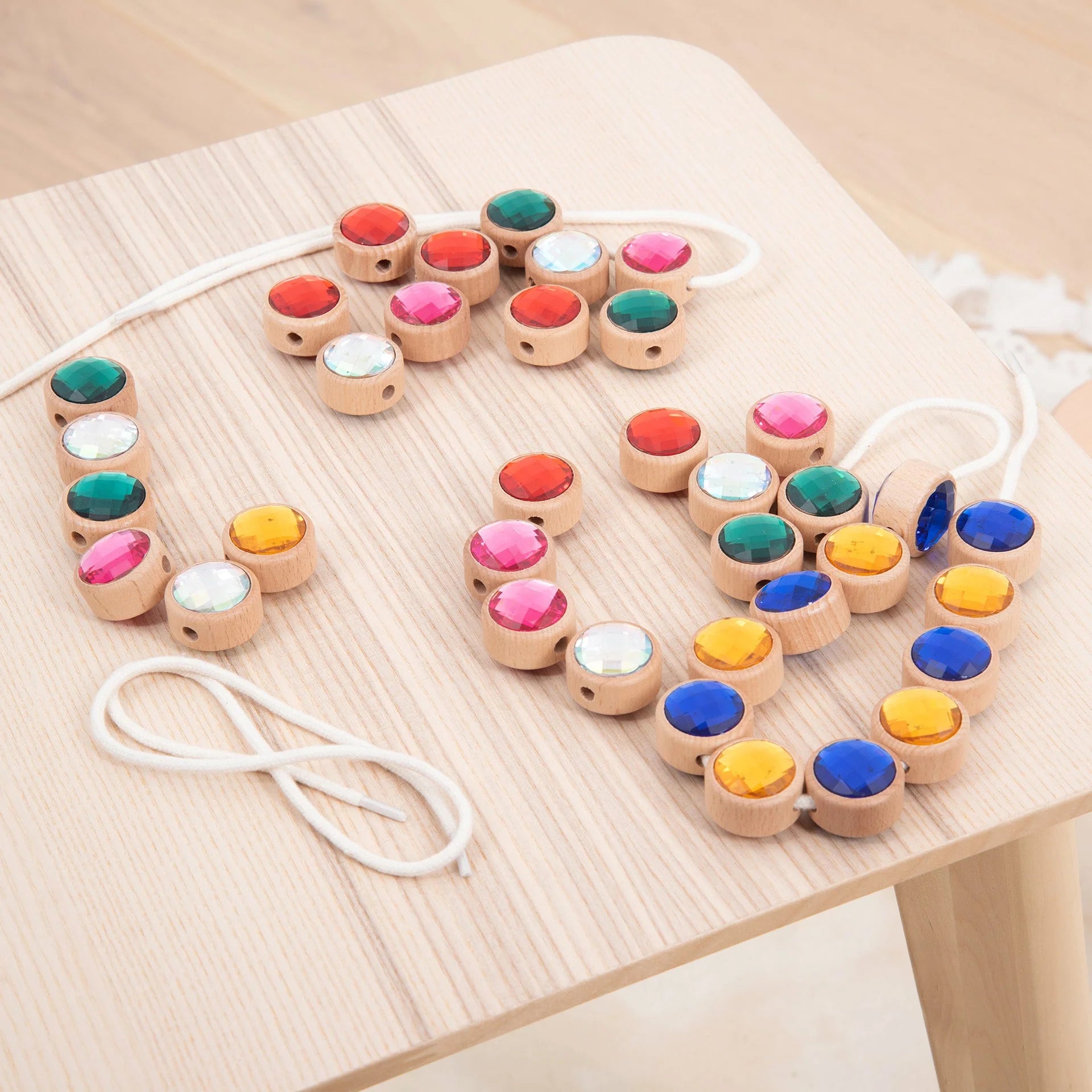 Houten juwelen rijgkralen