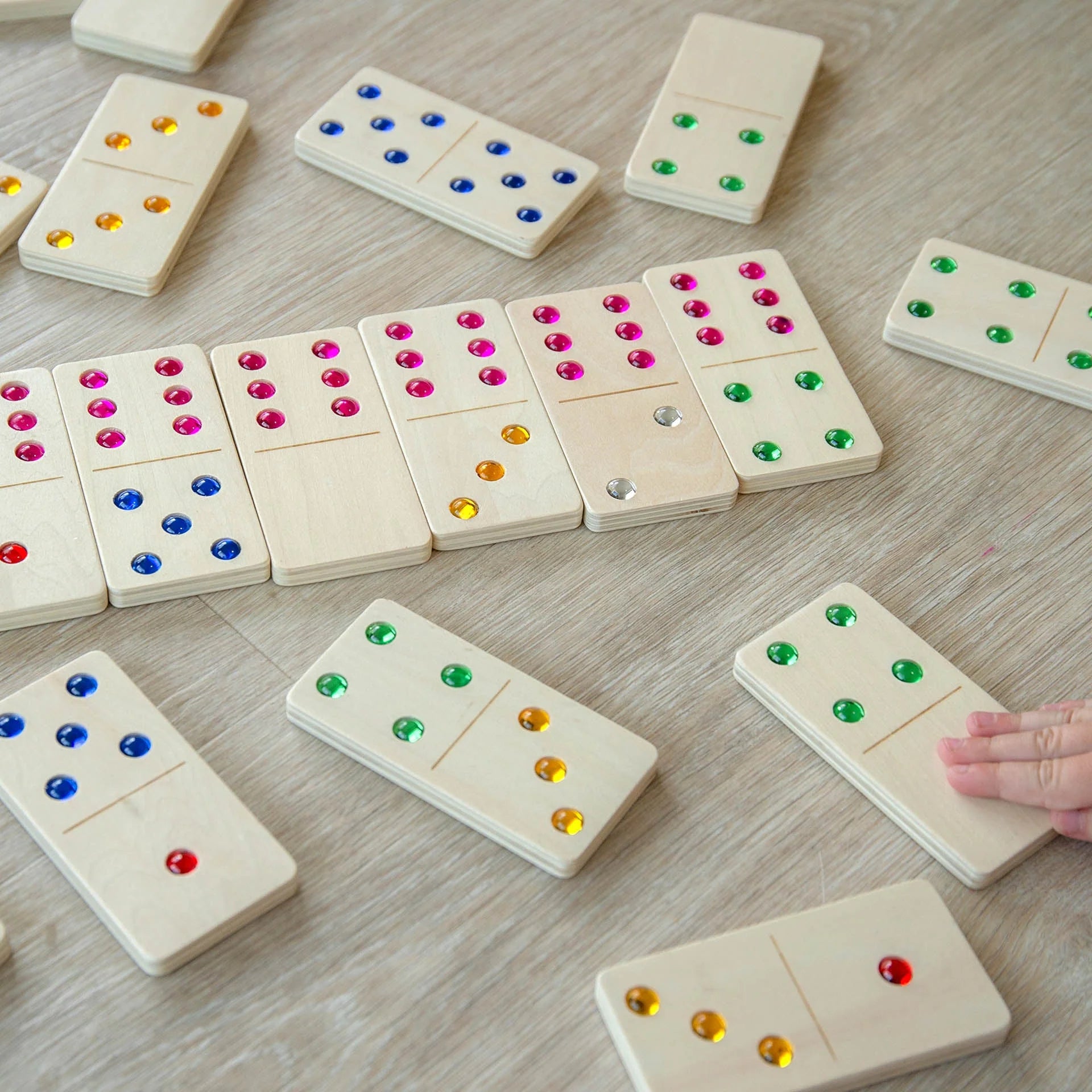 Wooden Jewel Dominoes