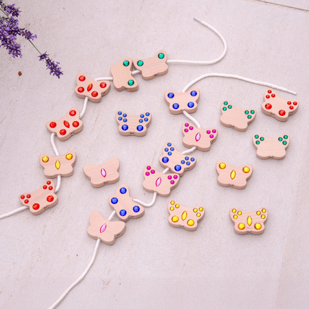 Butterfly Lacing Jewels - Pk20 + 2 laces