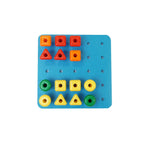 Geo pegs en pegboard set