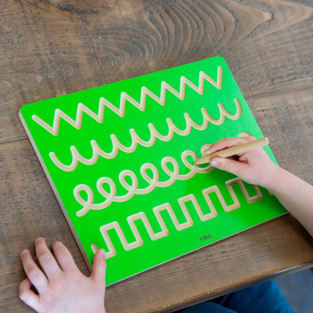 Voorbereidend schrijven trace board