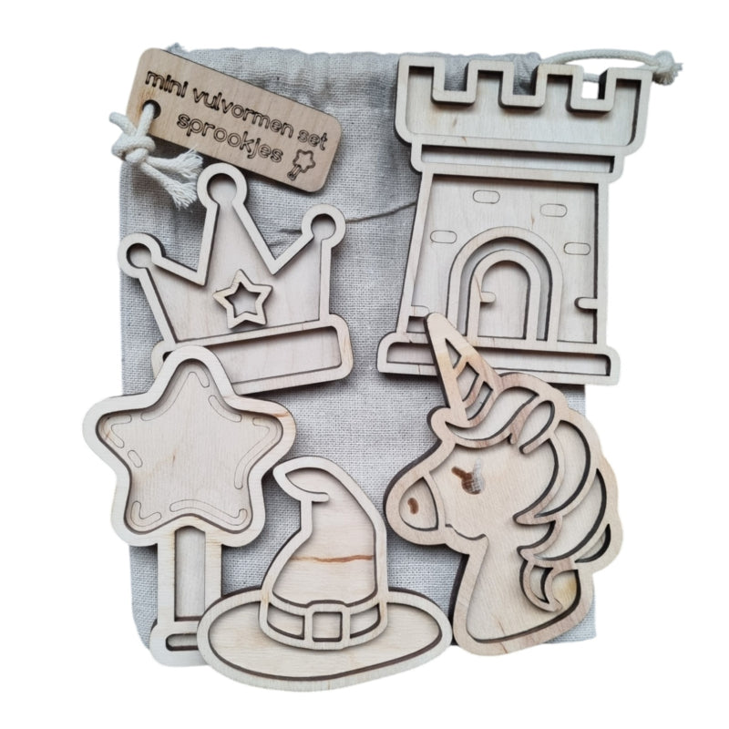 Mini vulvormen set sprookjes