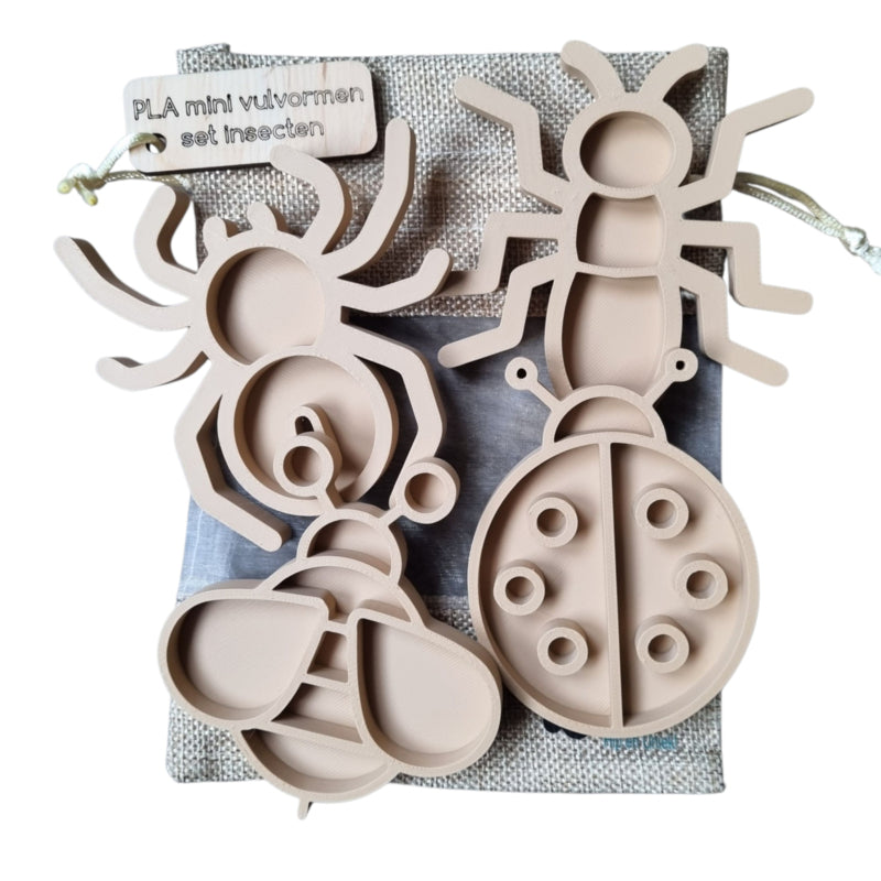 PLA mini vulvormen set insecten
