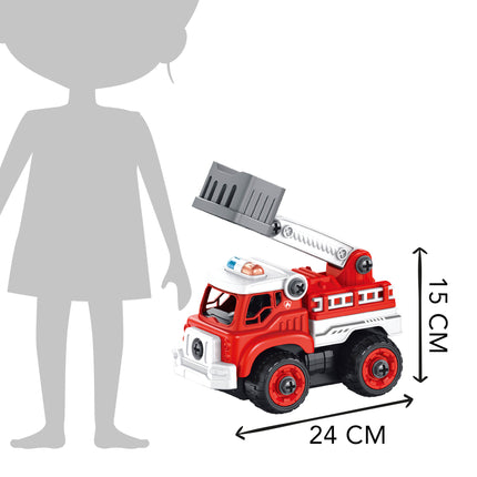 Buki bouwpakket brandweerwagen met afstandsbediening