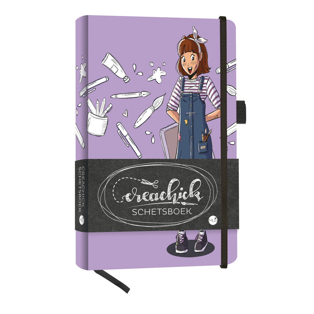 Creachick schetsboek lila