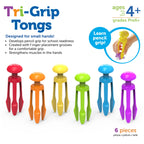 Tri-Grip Tongs, Set of 6