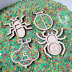 Mini vulvormen set insecten