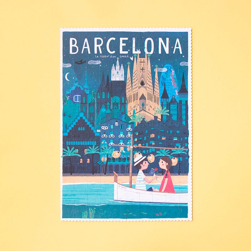 Puzzel - Barcelona Skyline