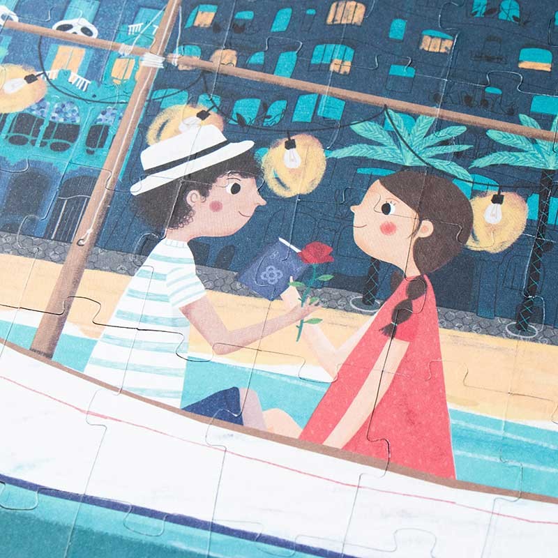 Puzzel - Barcelona Skyline