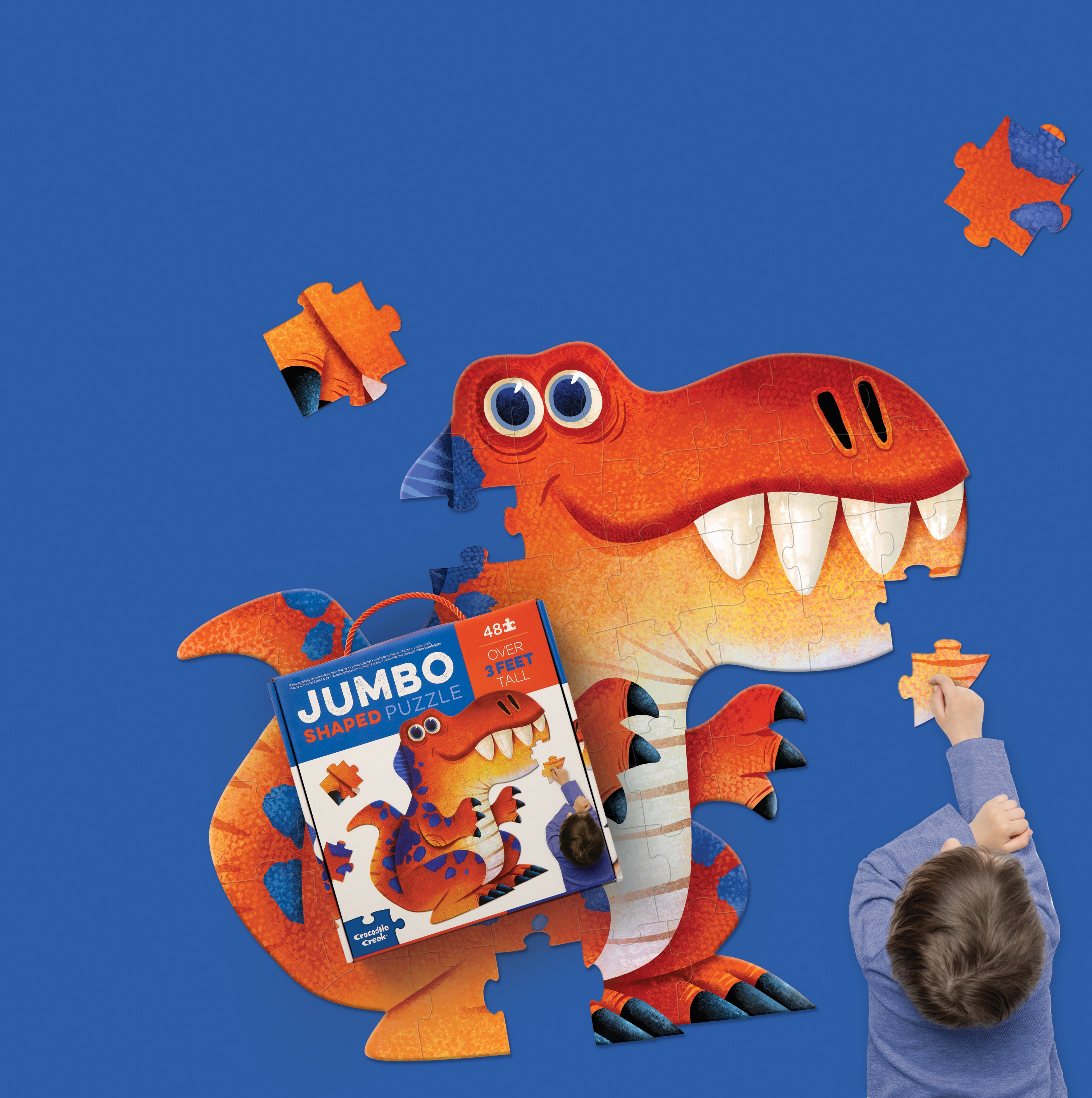 Jumbo puzzles, 48 stuks  Dinosaurus