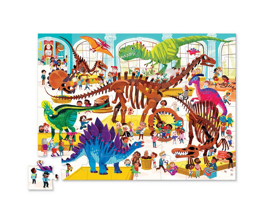 Day at the museum puzzles, 48 stuks Dag in het dinosaurussenmuseum