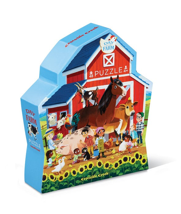 Day at the museum puzzles, 48 stuks Dag op de boerderij