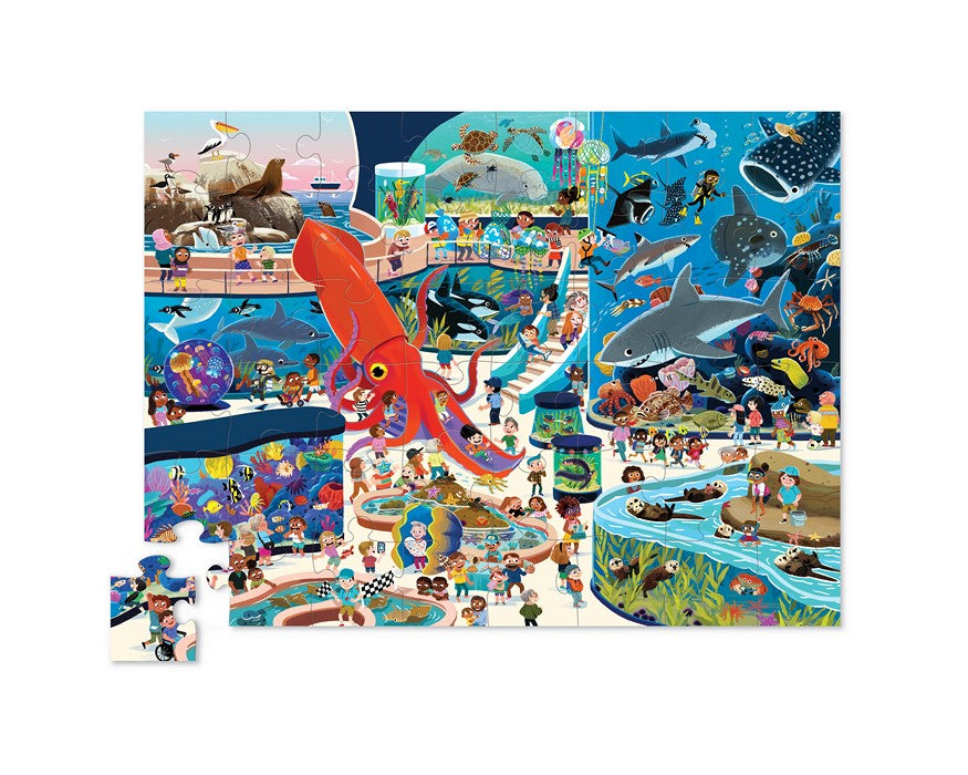 Day at the museum puzzles, 48 stuks Dag in het aquarium