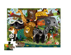 Shaped box puzzles, 36 stuks Jungle vrienden