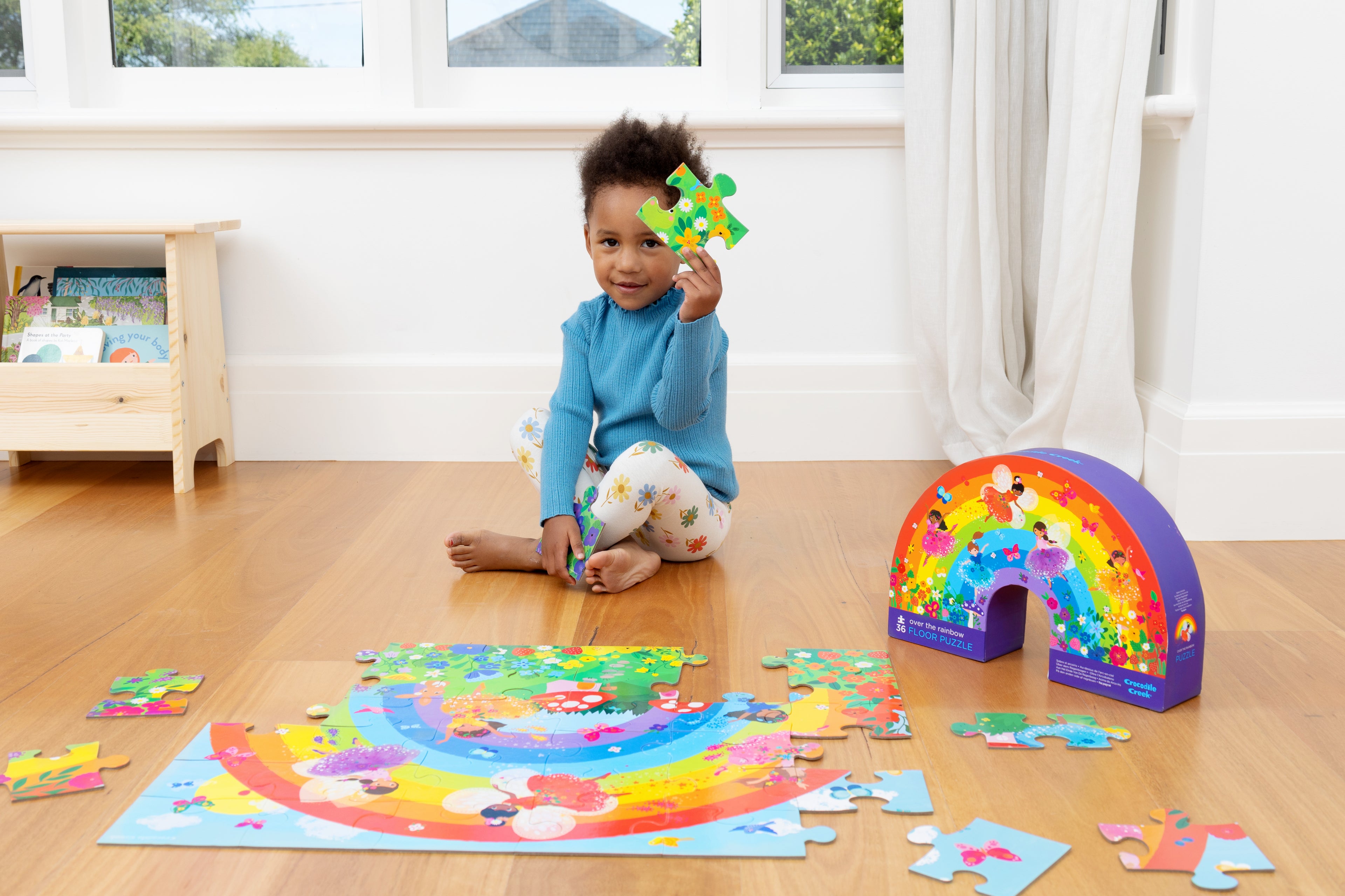 Shaped box puzzles, 36 stuks Over de regenboog