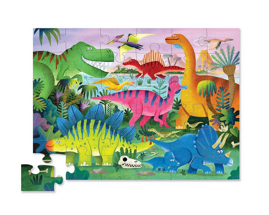 Shaped box puzzles, 36 stuks  Dino land