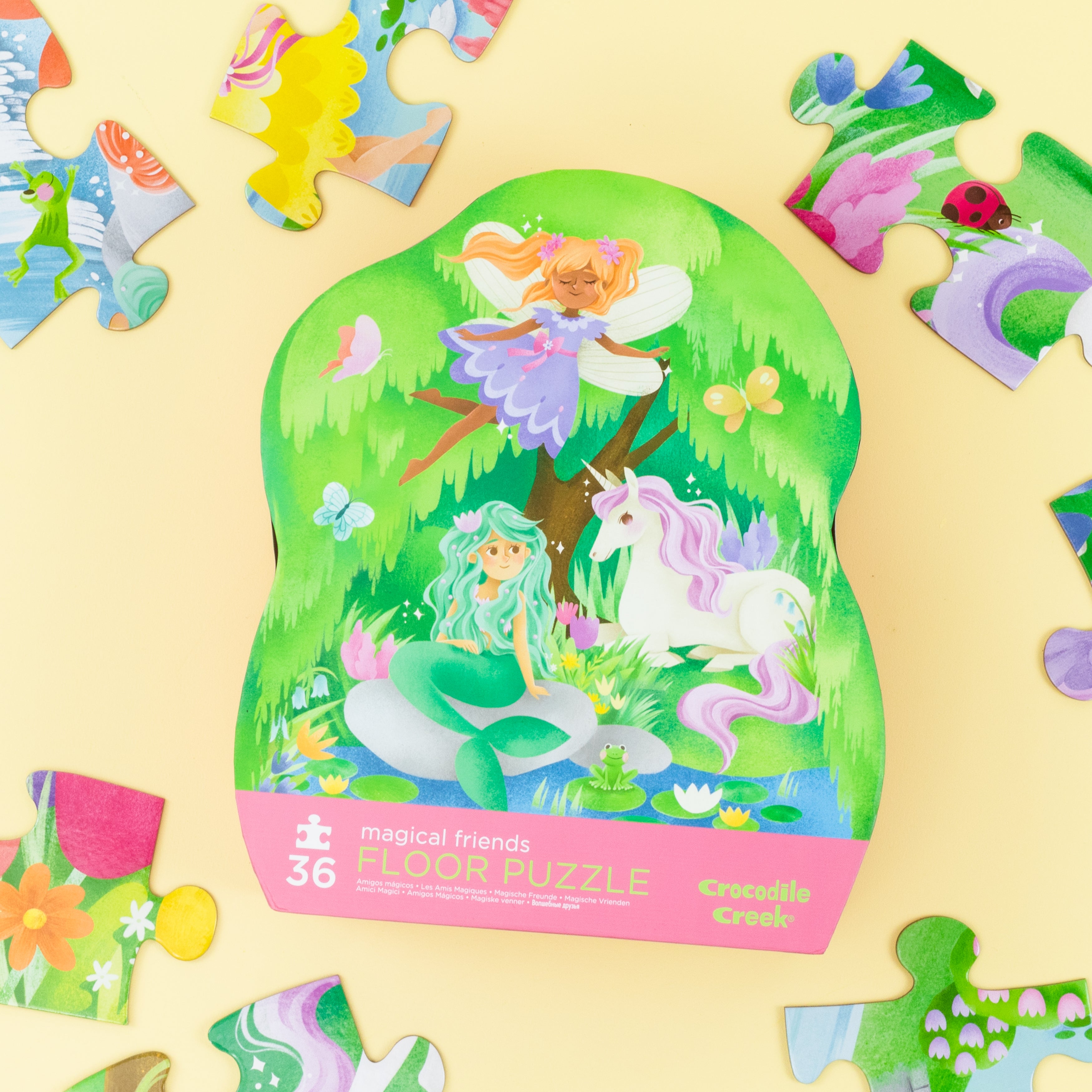 Shaped box puzzles, 36 stuks Magische vrienden