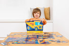 Shaped box puzzles, 36 stuksBouwplaats