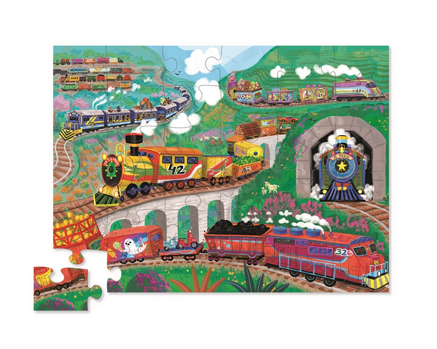 Shaped box puzzles, 36 stuks Aan boord