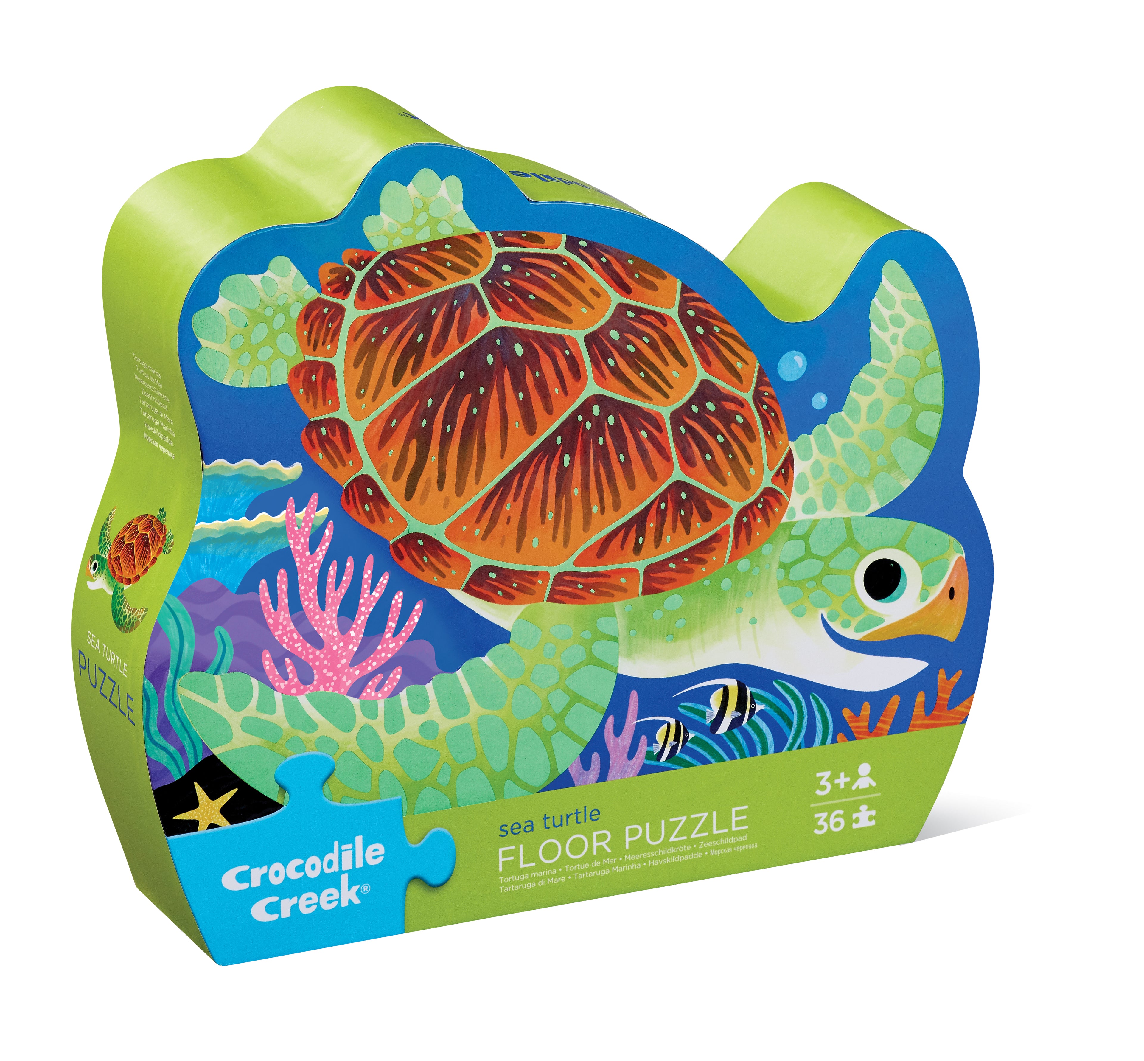 Shaped box puzzles, 36 stuks Zeeschildpad