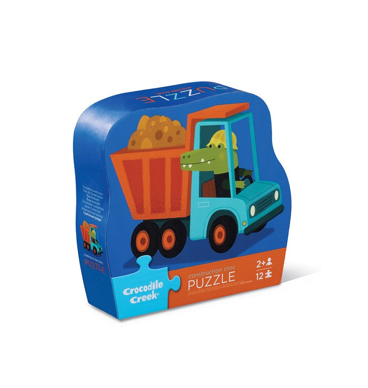 Shaped box puzzles, 12 stuks Constructie truck