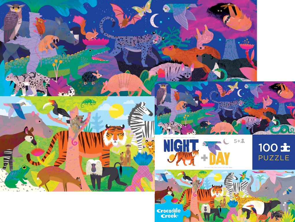 The opposite puzzles, 100 stuks Dag en nacht