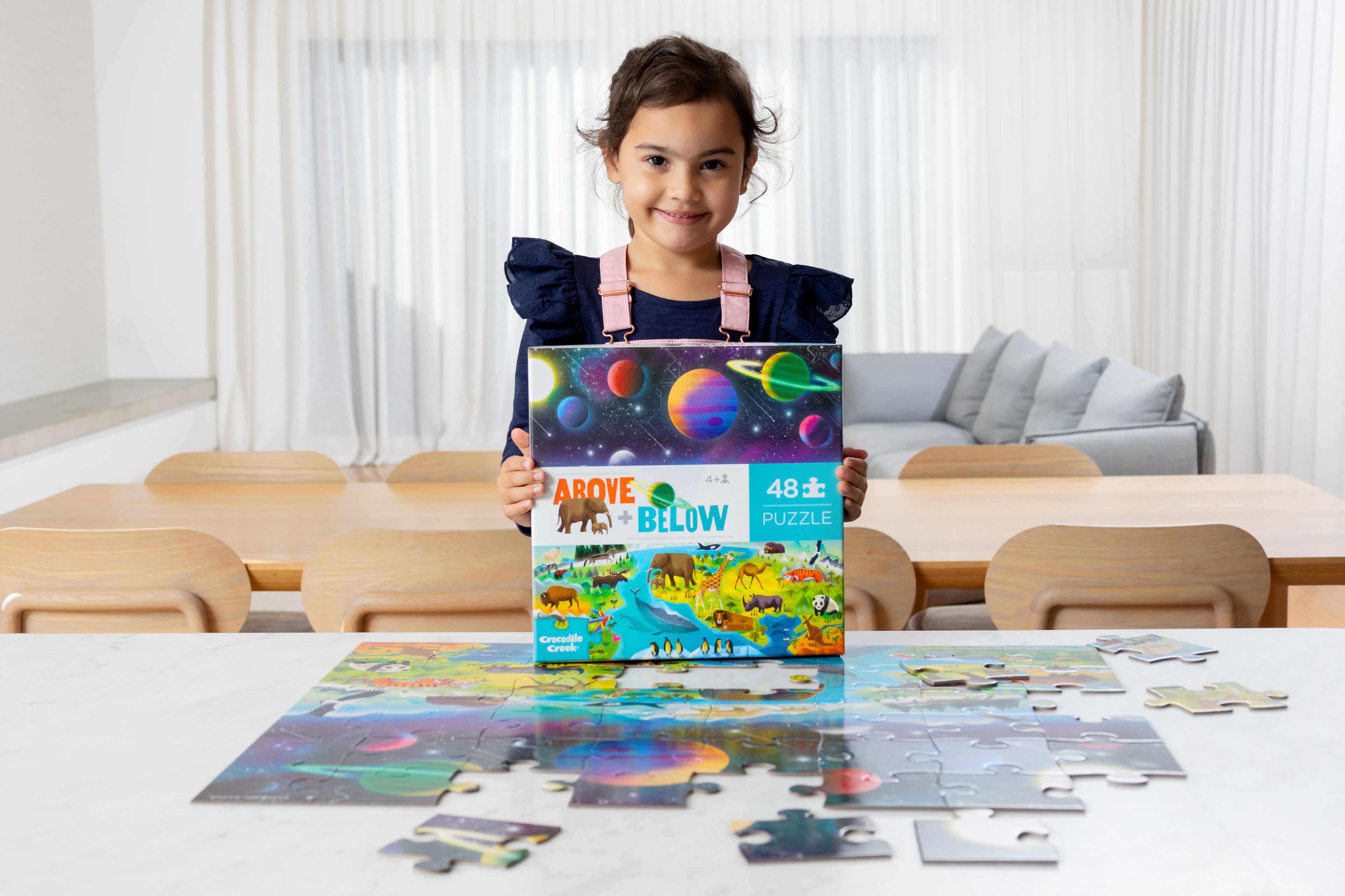 Above + below puzzles, 48 stuks De aarde en de ruimte