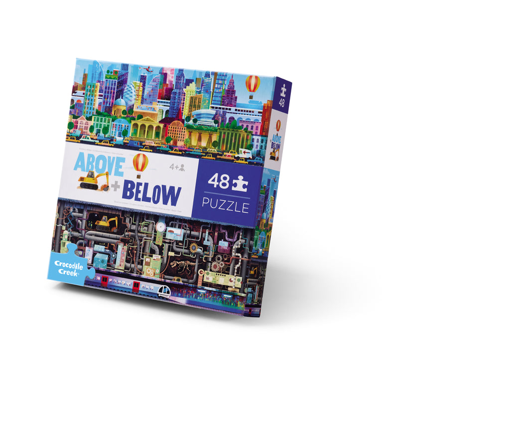 Above + below puzzles, 48 stuks Stad