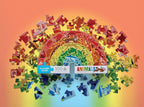 Shaped box puzzles, 100 stuks Dierenregenboog