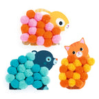 Dieren en ronde pompons