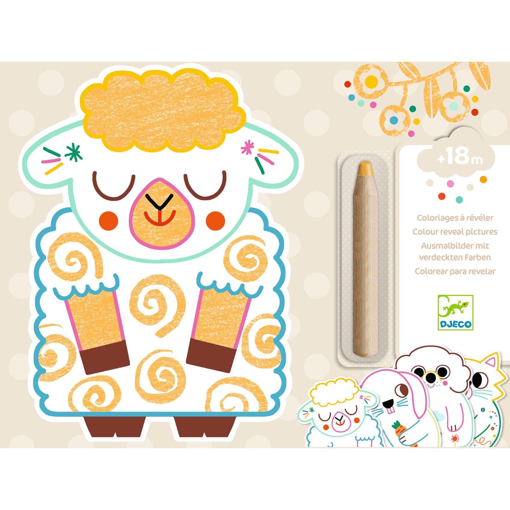 Djeco magische kleurplaat huisdieren