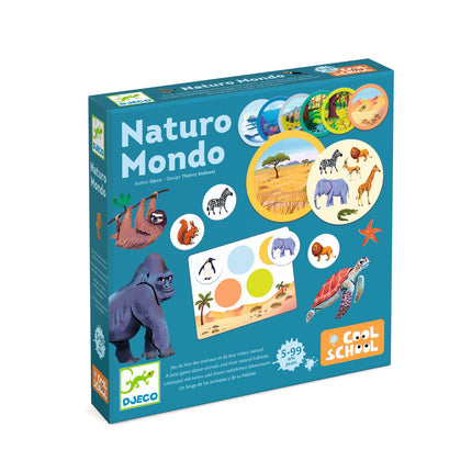 Djeco Cool School Naturo Mondo dieren en hun habitat spel