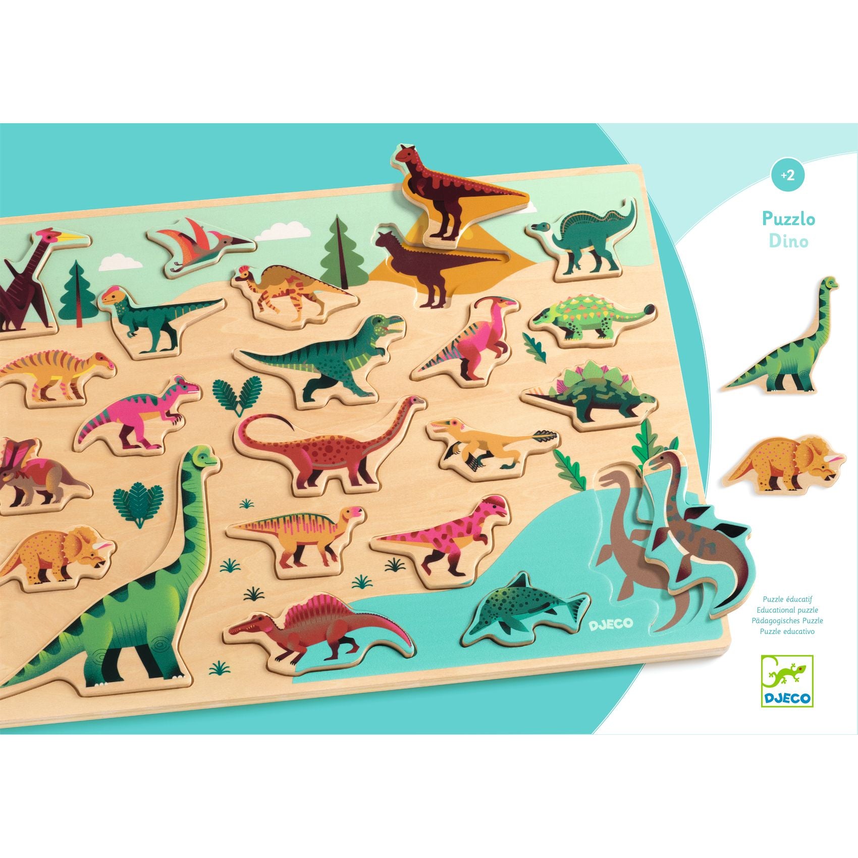 Djeco inlegpuzzel dinosaurussen