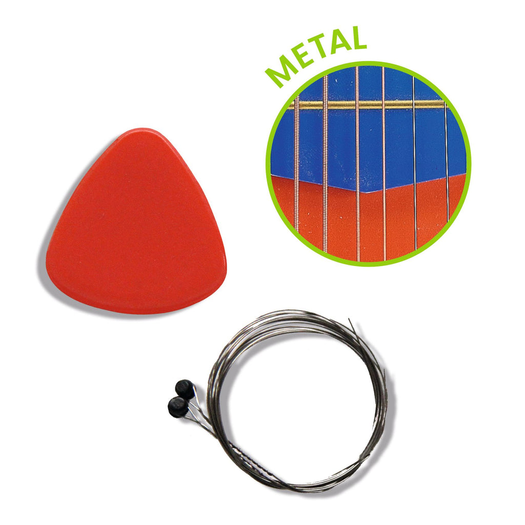 6-snarige gitaar met metaal - Klein model