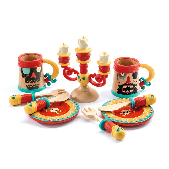 Djeco piraten diner set