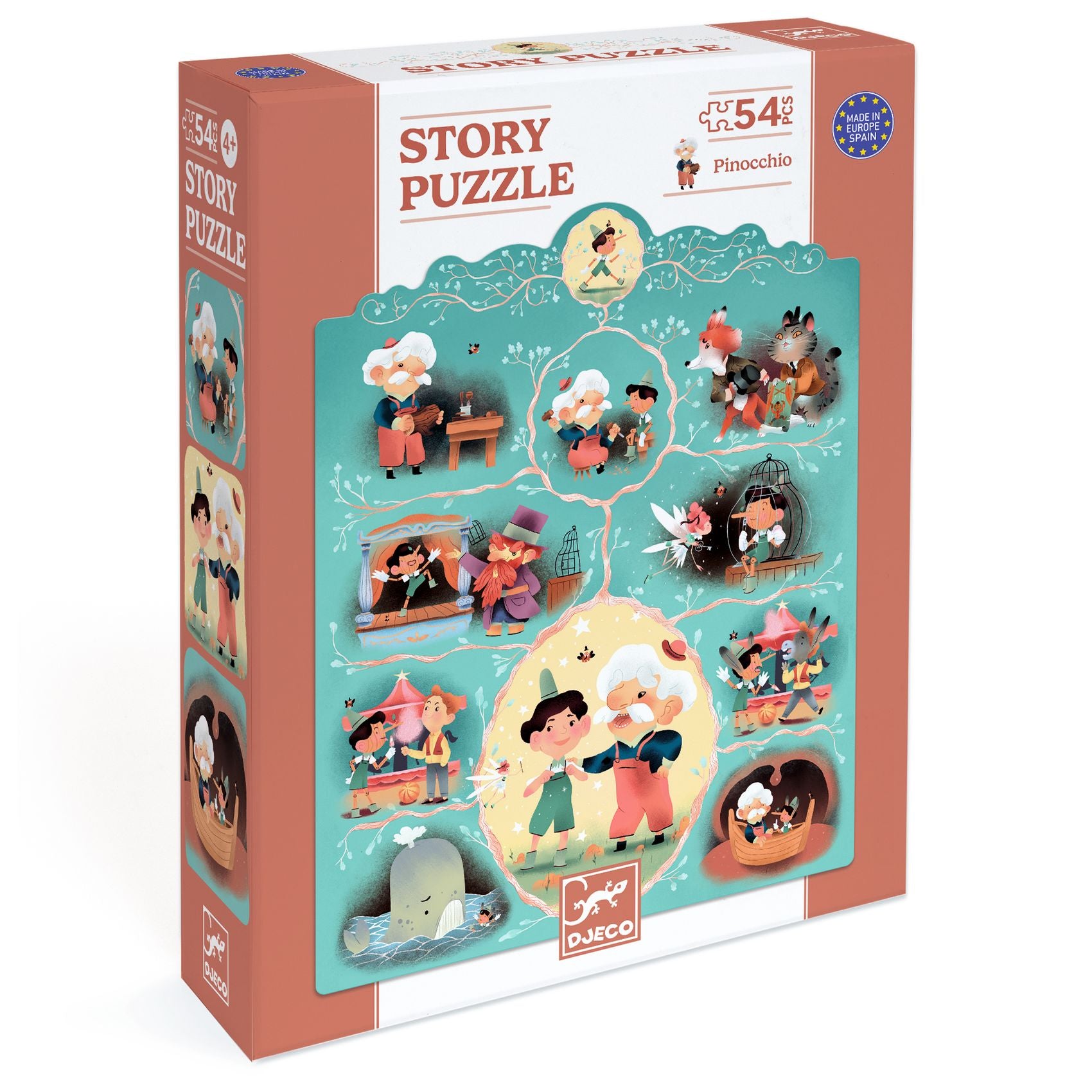 Story puzzel Pinocchio  54 stukken