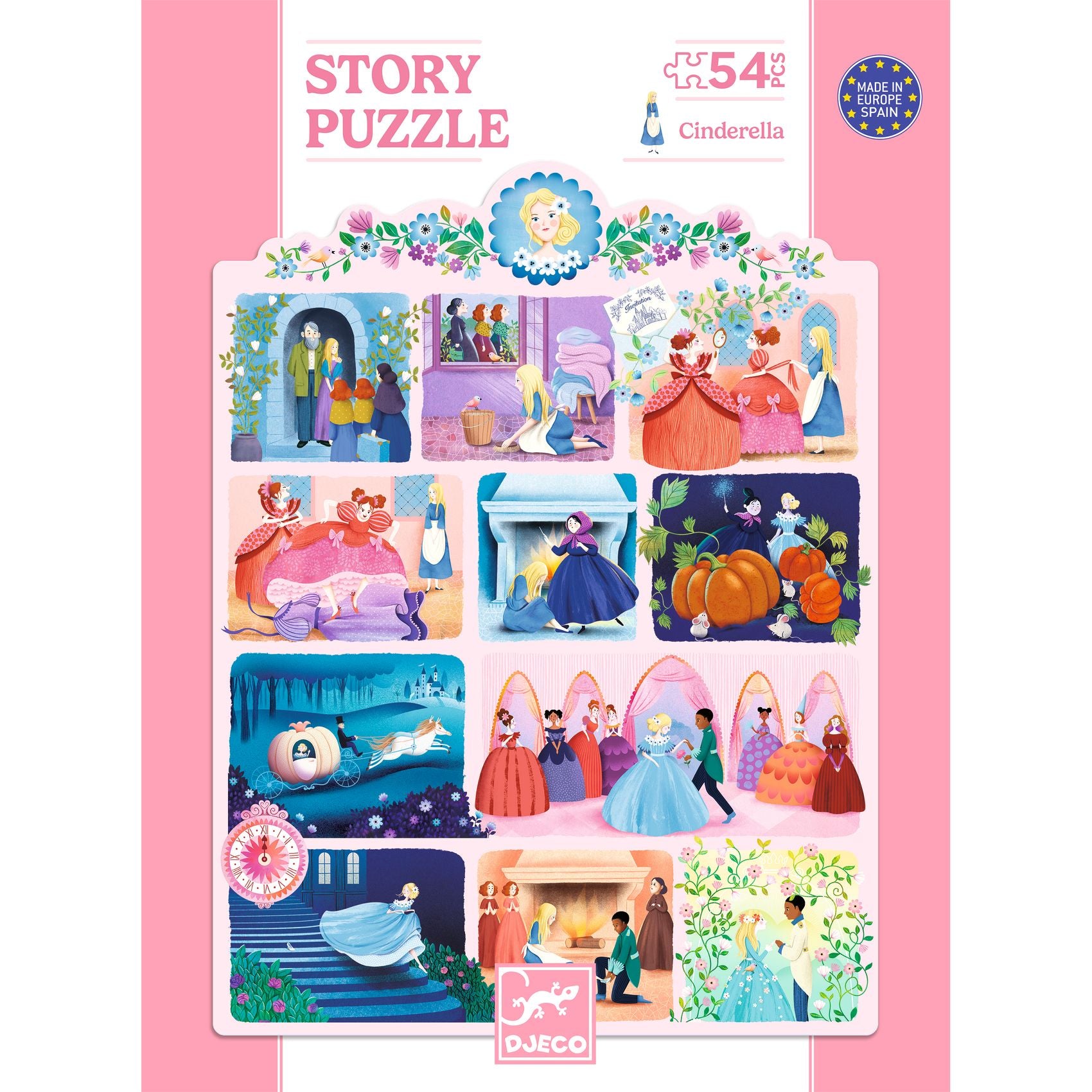 Story puzzel Assepoester  54 stukken
