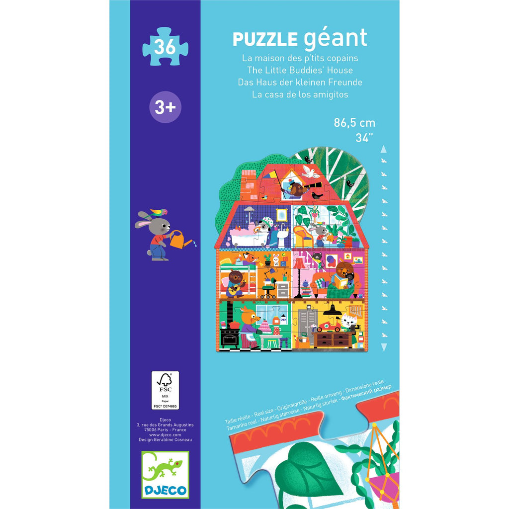 Het huis van de kleine vriendjes – 36 stukjes
